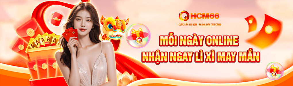 Banner khuyến mãi lì xì may mắn HCM66